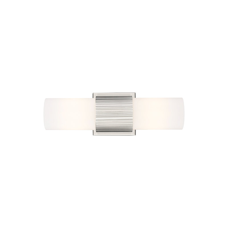 Éclairage pour meuble-lavabo mural 7 po Bolivar, Transparent, Nickel satiné