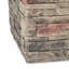 32'' Square Fire Pit With 40,000 , , Grey Concrete Lightweight Top Pit, Top, Structure
