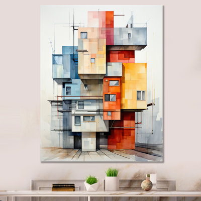 Isfried Constructivism Architectural Insertion sur toile