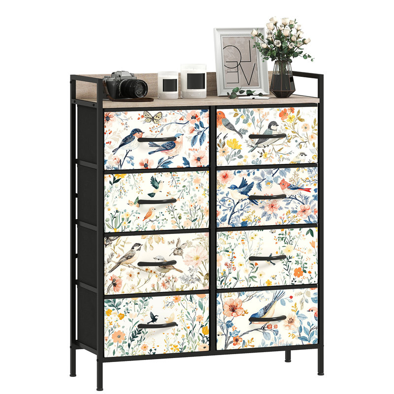 Steel 79cm W 8 - Drawer Chest of Drawers