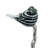 Aluminum Candle Holder with Marble Stand, 8x5x15"