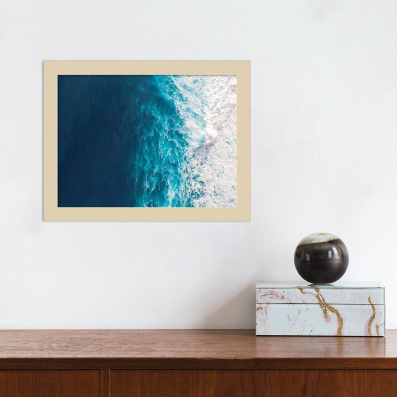 Seascape Of Splashing Waves by The Creative Bunch Studio, 10" H x 13" W x 1" D, Brown