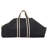 Modern Ember Black Log Carrier Bag - Lightweight Waxed Canvas with Nylon Webbing Handles