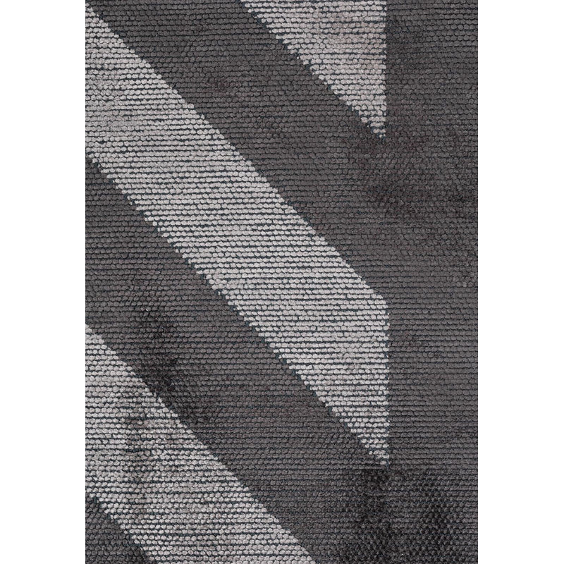Tapis moderne à tirets abstraits, Rectangle 6 pi 7 po x 8 pi 3 po