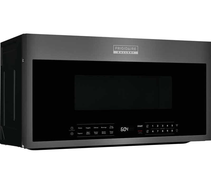 Frigidaire Gallery 29.875" 1.9 cu ft. 1000 - Watt Over-the-Range Microwave with Sensor Cooking, Black Stainless