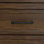 Table de chevet 2 tiroirs brun foncé avec port USB