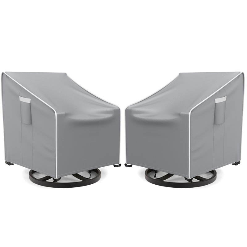 Housses de chaise d'extérieur imperméables et résistantes, Gris