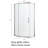 Semi-Frameless Neo-Angle Hinged Shower Door