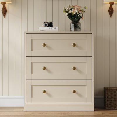 Modern Nightstand With 3 Drawers