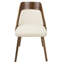 Chaise d'appoint rembourrée en bois massif Hassen-641294869