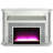 Noralie 51" Fireplace, Mirrored & Faux Diamonds
