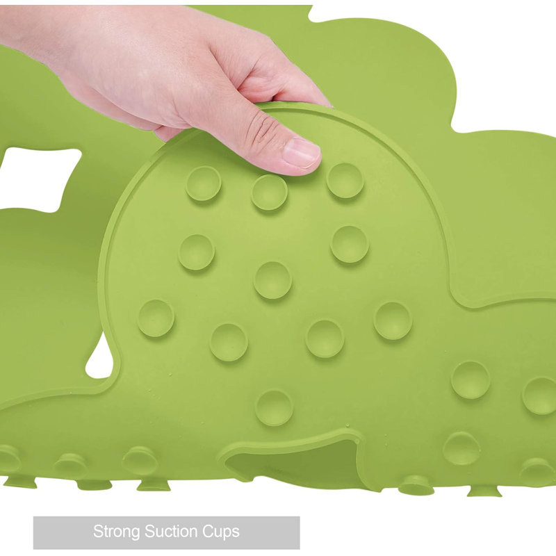 28x16" Patented Non-slip Bathtub Mat Circle Green