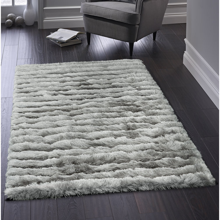 Jewell Machine Woven Silver Indoor Rug