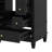 24" Bathroom Vanity With Sink And Drawers, Ceramic Top And Storage Shelves-116117488