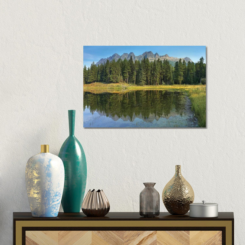 Yellowhead Mountain And Yellowhead Lake With Boreal Forest Mount Robson Provinvial Park BC Canada by Tim Fitzharris - Gallery-Wrapped Canvas Giclée on Canvas