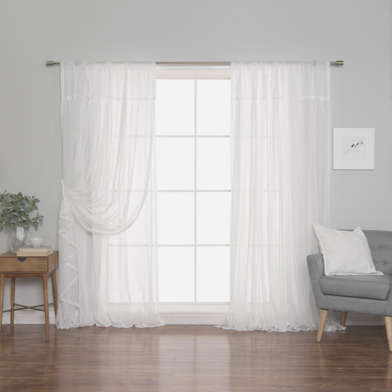 Duluth Sheer Curtain Pair, White