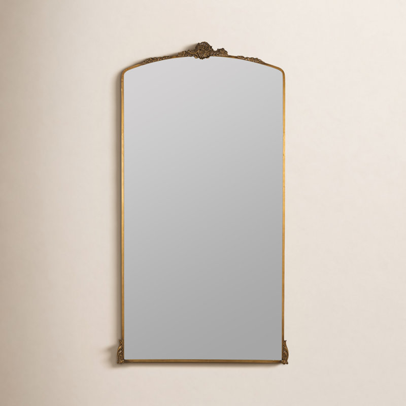 Adeline Arch Metal Mirror, 70.5" x 38", Antique Bronze