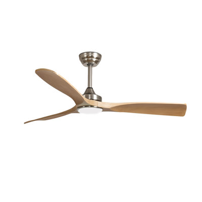 Ventilateur de plafond moderne en bois de 42 po avec lumière et télécommande