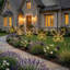 Ensemble de 2 lumières de jardin à DEL pour l'extérieur