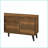 TV Furniture Mid-Century Modern TV Stand with 2 Shelves &amp; 1 Cabinet for TVs Up to 63" | Brown | Wood