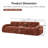 2 Piece Sofa Set Comfy Sofa Couch,  3+3 Seater Sofa Set-288226424