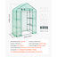 Walk-in Greenhouse, 55.5" x 28.3" x 78.7" Greenhouse for Outdoors with PE Cover, 2 Tiers 4 Shelves, Walk in Green House, Roll-Up Zipper Door, Portable Plant Garden Hot House for Backyard Outside