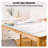 96x42 Inch Clear Table Protector - 2mm Thick Waterproof PVC Table Pad for Dining Room & Desk