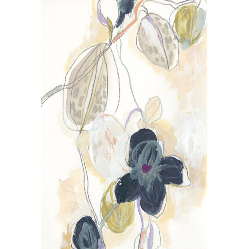 Orchidée abstraite I, H 48 po x l 32 po x P 1,25 po