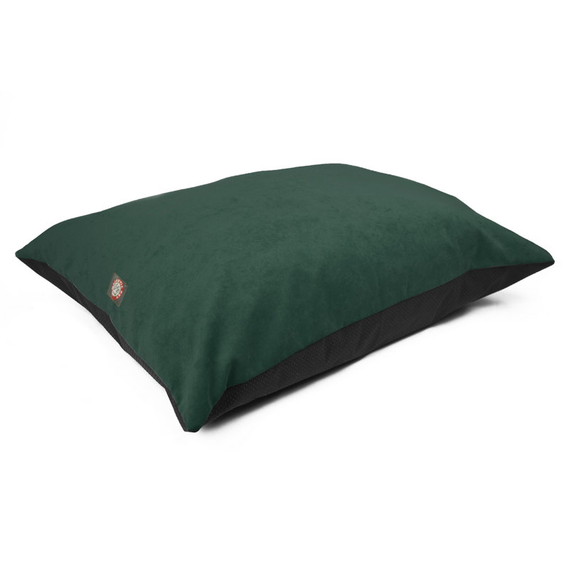 Coussin pour chien Villa Majestic, Bleu marine / vert, Grand (l 46 po x P 35 po x H 4 po)