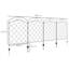 Flinton 110cm H x 348cm W Metal Fence Panels Included