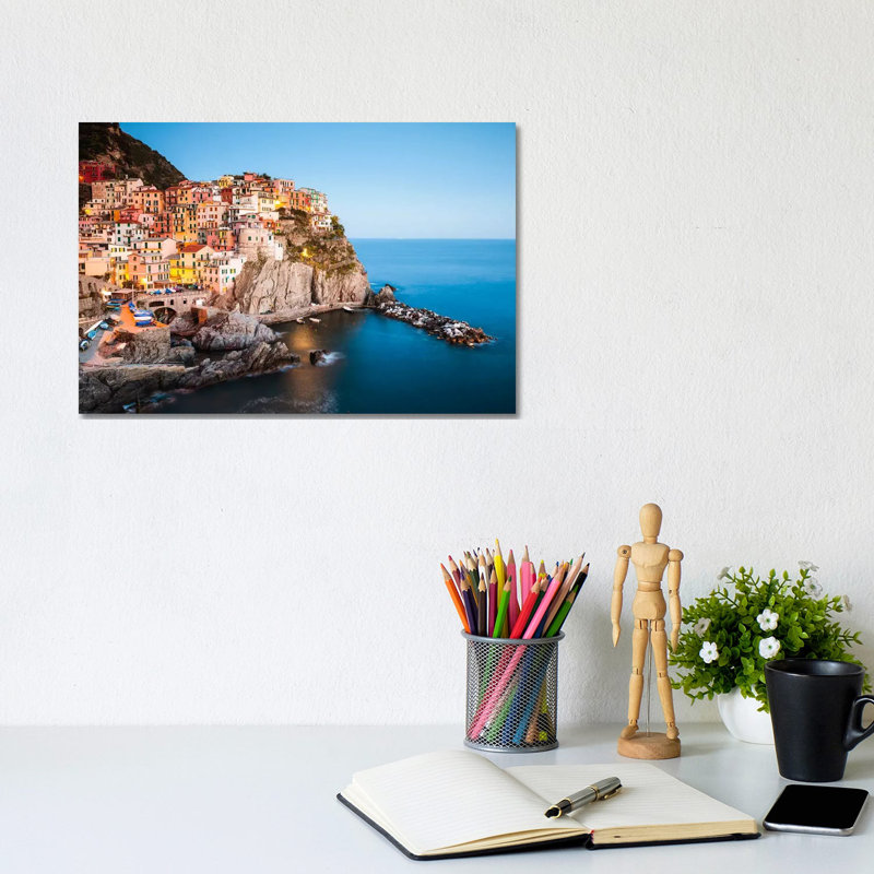 Mediterranean Town I by Matteo Colombo - Wrapped Canvas Print, 20.32 cm H x 30.48 cm W