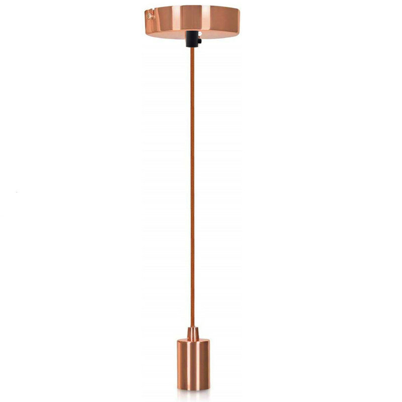 Tommen 1 - Light Rose Gold Bulb Pendant