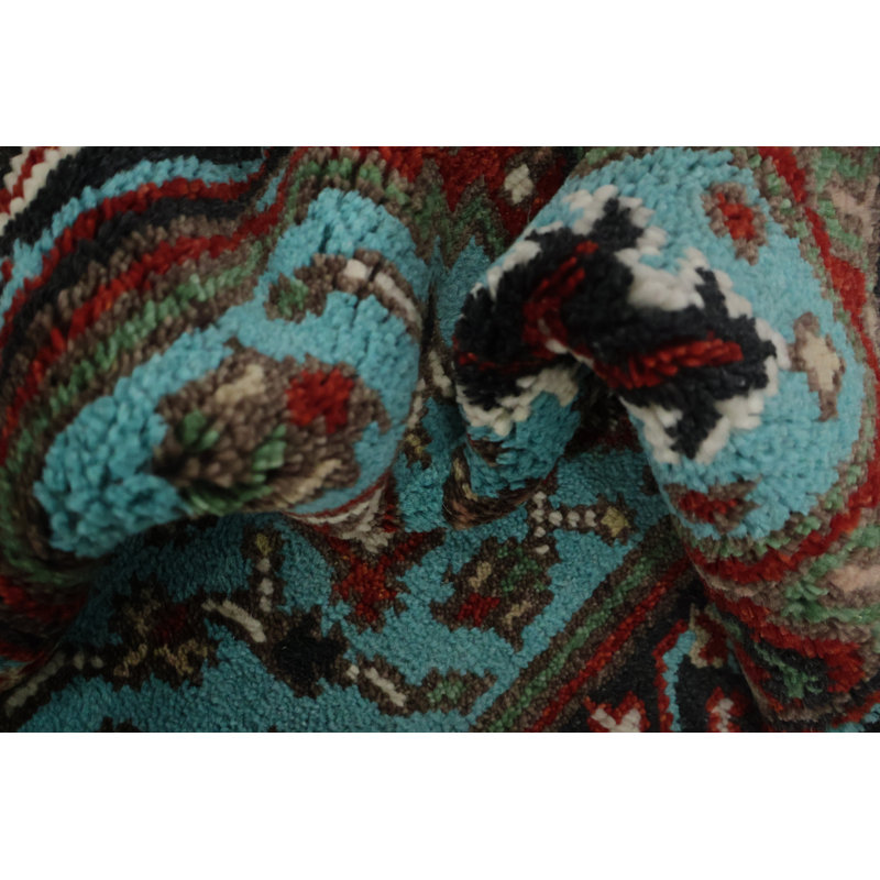 Tapis de couloir bleu turquoise 3 pi x 8 pi 8 pi 0 po x 2 pi 7 po