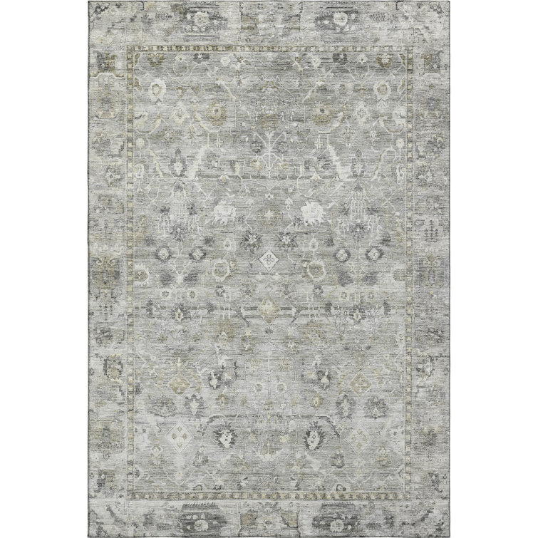 Premium Machine Washable Maag AMF1772 Global Rug