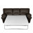 Heppman Genuine Leather 3-Seat Fold-out Sleeper Sofa-515990299