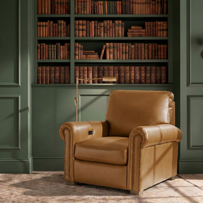 Igon Motion Down Filled Genuine Leather Recliner