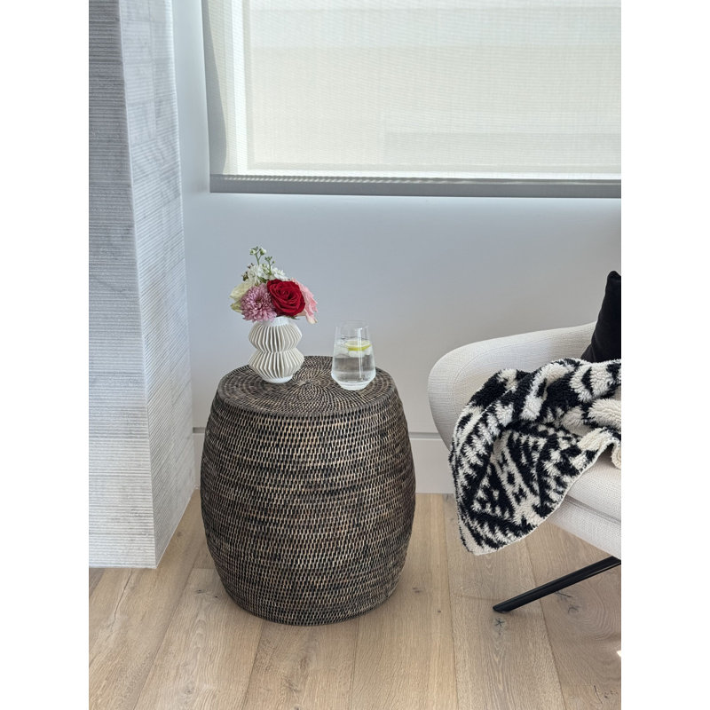 Tabouret d'appoint Everard, Brun foncé