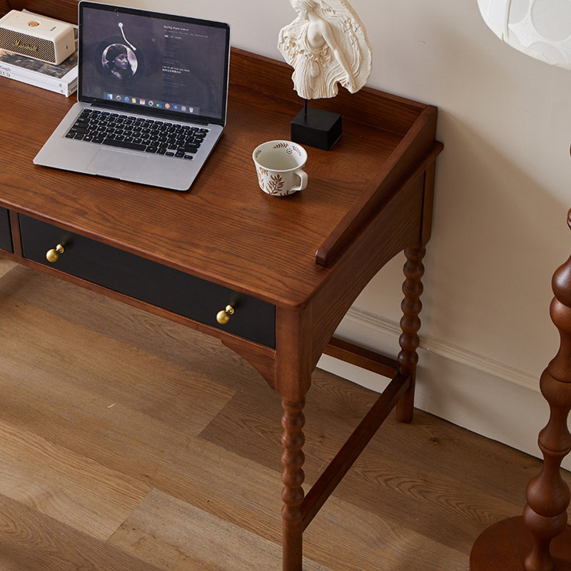 Exquisite French style desk and chair set