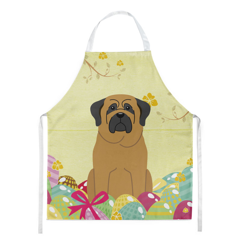 Tablier œufs de pâques, Jaune / brun clair / noir, Mastiff