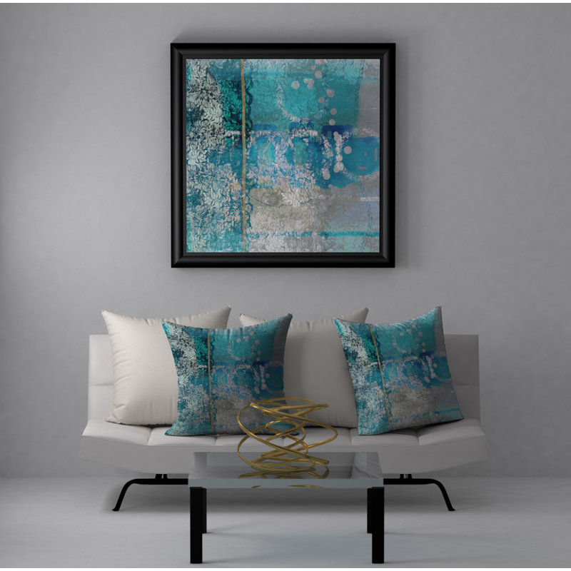 Housse de coussin carrée Exotic bouche, 24 po x 24 po