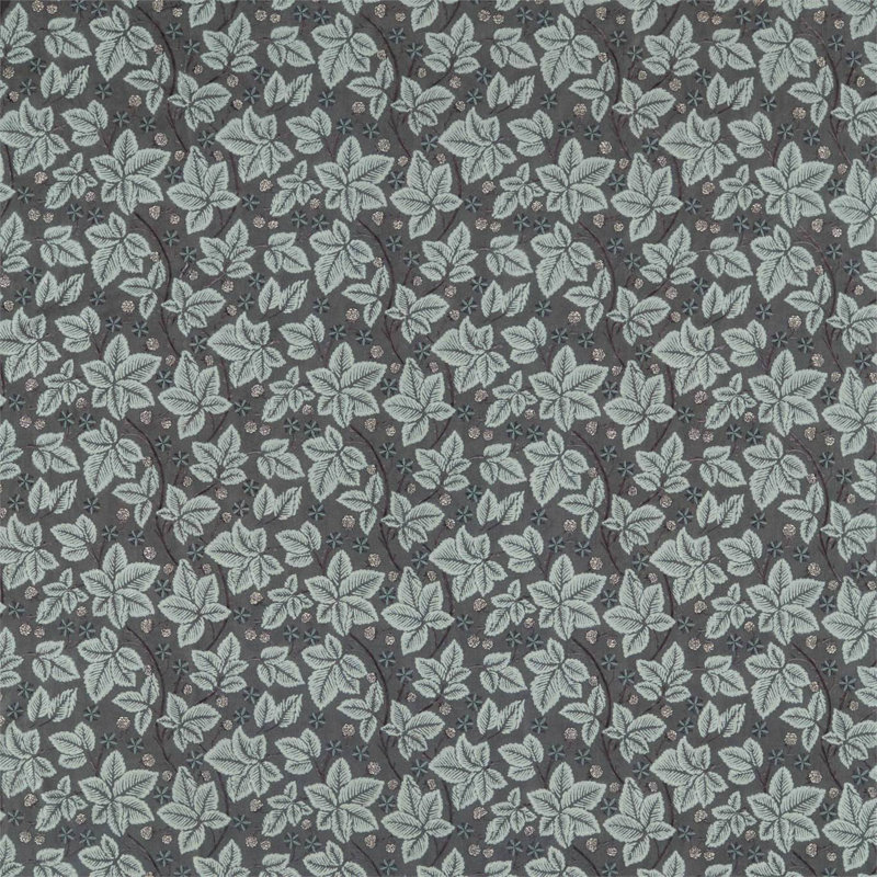Pure Bramble Embroidery Fabric, Inky Purple