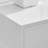 Romriell Gloss and Chrome Metal Bedside Table 1 Drawer Modern Minimalist Design