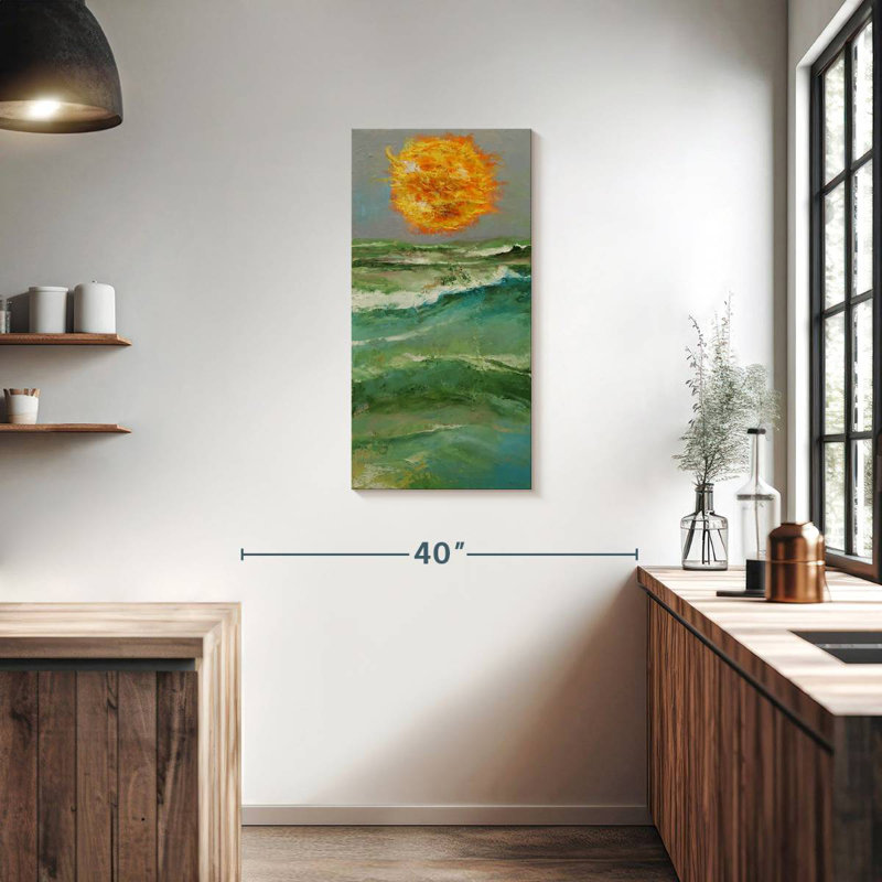 Soleil ardent, H 36 po x l 18 po