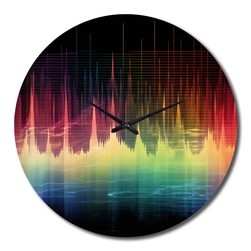 Horloge murale en métal Sounds Of The Waves, Grand