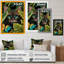 «Cute Cat With Butterfly In Jungle Bushes I», reproduction d'art sur toile-87340809-87340812