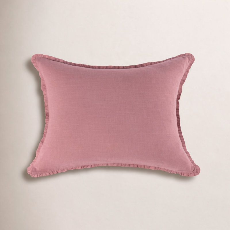 Danza Cotton Shams, Blush, Standard/Twin