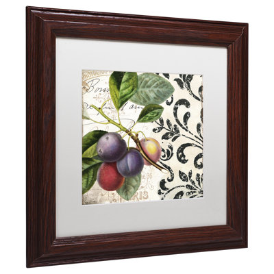 Jadaya «Les Fruits Jardin III», impression encadrée
