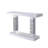 Rosalinda 14'' Glass Top Console Table