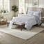 Luxurious Grey Bedding Set, Faux Fur With Hypoallergenic Filling