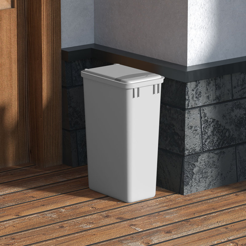 Poubelle en plastique avec couvercle Dowell, 12,5 gal